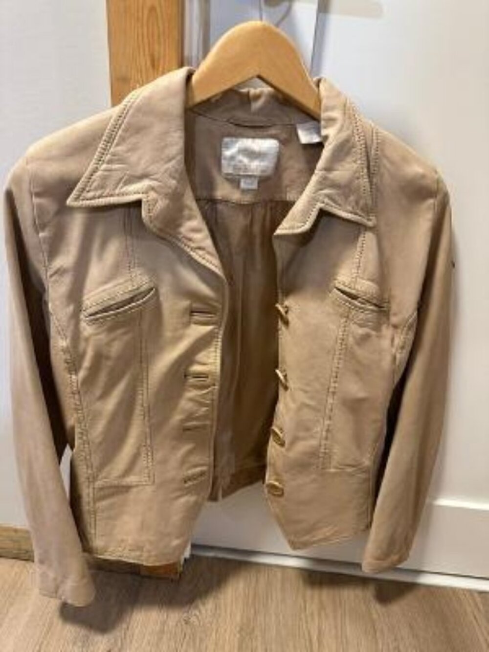 Timberland Single Breasted Leather Blazer  Size SMALL